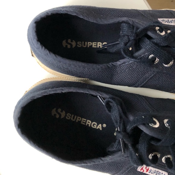 Navy blue superga sneakers - Picture 2 of 4